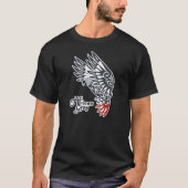 Tattoo van grijze papegaaien t-shirt (Voorkant)