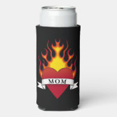 Tattoo van hart-mam seltzer blikjeskoeler (Seltzer Achterkant)