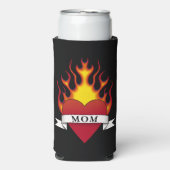 Tattoo van hart-mam seltzer blikjeskoeler (Seltzer Voorkant)