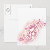 Tattoo van het hart met Bloemen Briefkaart (Voorkant / Achterkant)