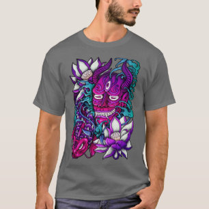 Tattoo van het Japanse demon-masker T-shirt