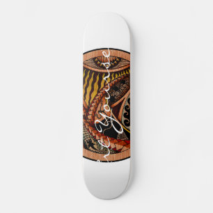 Tattoo van hout persoonlijk skateboard
