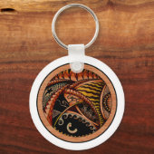Tattoo van hout sleutelhanger (Voorkant)