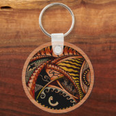 Tattoo van hout sleutelhanger (Voorkant)