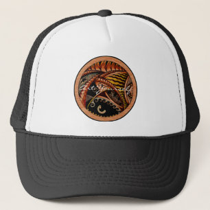 Tattoo van hout trucker pet