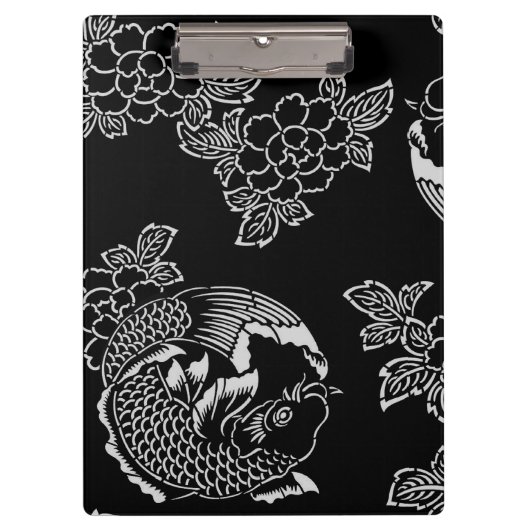 Tattoo van Japanse Koi (Carp) Klembord (Voorkant)