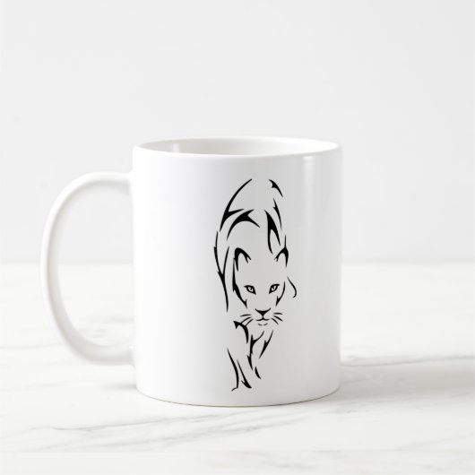 Tattoo van Lioness silhouette Koffiemok (Links)