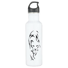 Tattoo van Lioness silhouette Waterfles