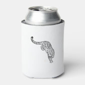 Tattoo van luipaard  blikjeskoeler (Blikje Voorkant)