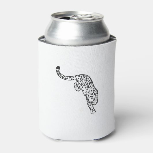 Tattoo van luipaard  blikjeskoeler (Blikje Voorkant)