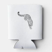 Tattoo van luipaard  blikjeskoeler (Achterkant)