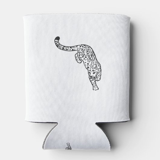 Tattoo van luipaard  blikjeskoeler (Achterkant)