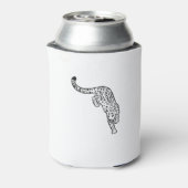 Tattoo van luipaard  blikjeskoeler (Blikje Achterkant)