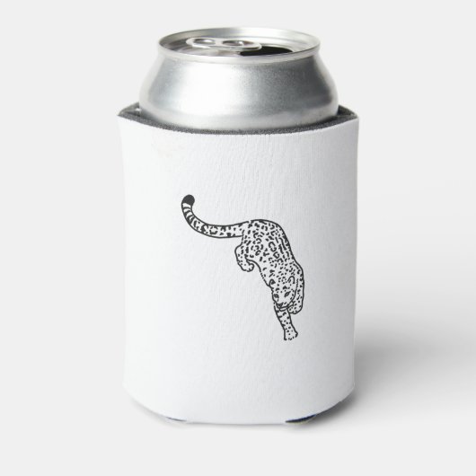 Tattoo van luipaard  blikjeskoeler (Blikje Achterkant)