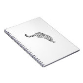 Tattoo van luipaard  notitieboek (Rechterzijde)
