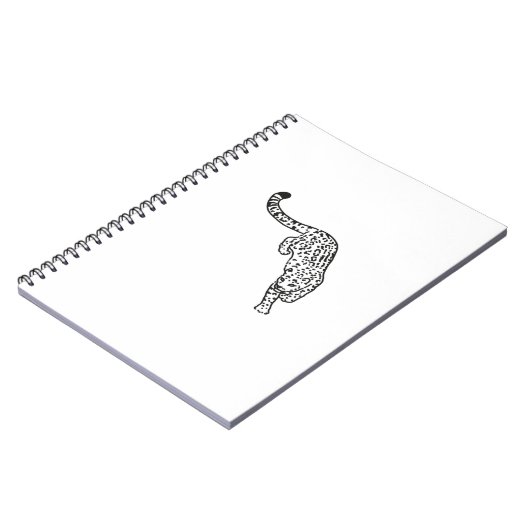 Tattoo van luipaard  notitieboek (Linkerzijde)