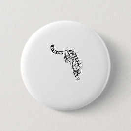 Tattoo van luipaard  ronde button 5,7 cm