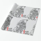 Tattoo van overlijden cadeaupapier (Uitgerold)