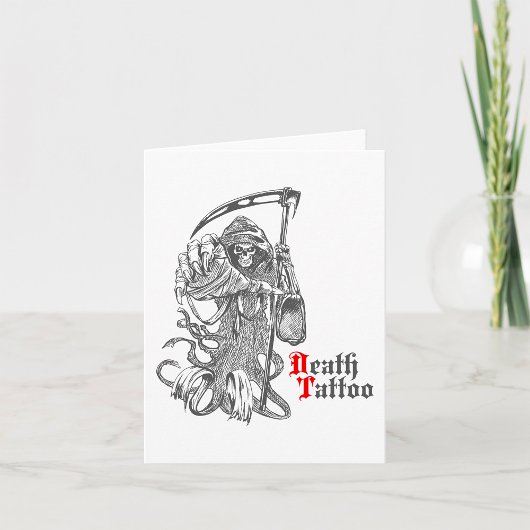 Tattoo van overlijden kaart