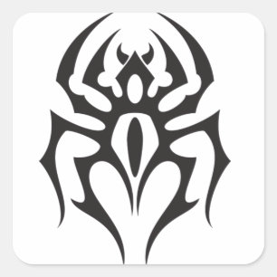 Tattoo van spintribaal vierkante sticker