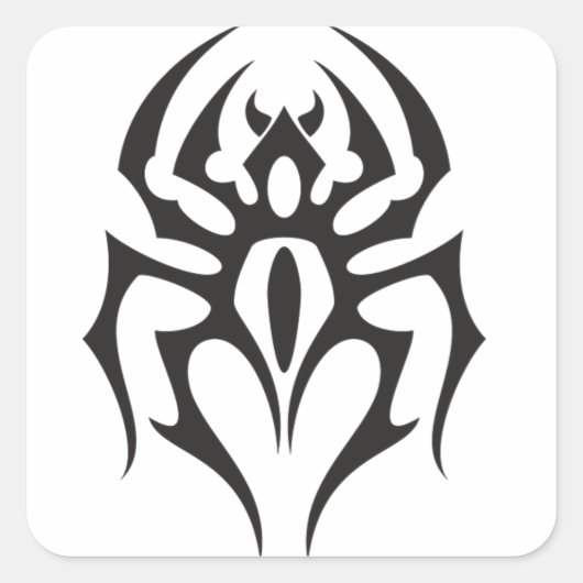 Tattoo van spintribaal vierkante sticker (Voorkant)