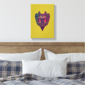 tattoo van stamhout canvas afdruk (Insitu (Slaapkamer))
