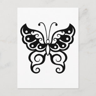 Tattoo van vlinder briefkaart