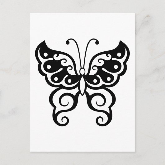 Tattoo van vlinder briefkaart (Voorkant)