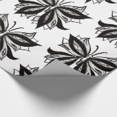 Tattoo van vlinder en witte tribale vlinder cadeaupapier (Hoek)