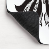 Tattoo van vlinder en witte tribale vlinder muismat (Hoek)