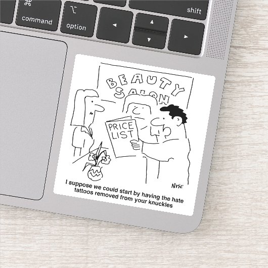 Tattoo verwijderen bij Beauty Salon Sticker (Detail)