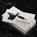 Tattoo Vintage zwart Tattoo Pistool Visitekaartje<br><div class="desc">Tattoo artistieke  Tattoo Pistool Visitekaartjes.</div>
