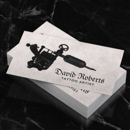 Tattoo Vintage zwart Tattoo Pistool Visitekaartje