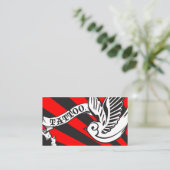 tattoo visitekaartje (Staand voorkant)