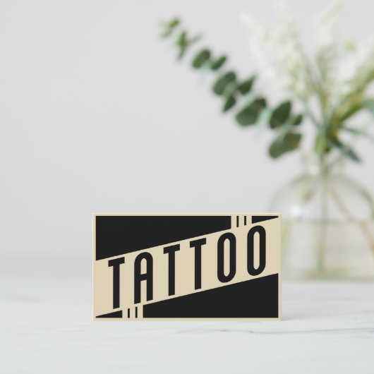 tattoo visitekaartje (Staand voorkant)