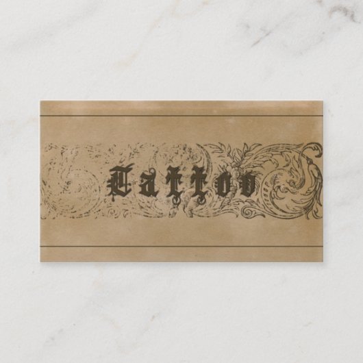 TATTOO - VISITEKAARTJE (Voorkant)