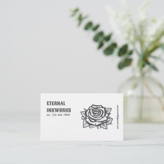 Tattoo Visitekaartje (Staand voorkant)