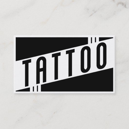 tattoo visitekaartje (Voorkant)