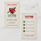 Tattoo  Visitekaartje (Voorkant / Achterkant)