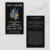 Tattoo Visitekaartje (Voorkant / Achterkant)