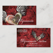 Tattoo Visitekaartje van de Wingen van het Hart va (Voorkant / Achterkant)