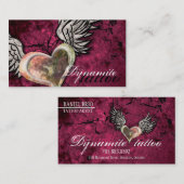 Tattoo Visitekaartje van de Wingen van het Hart va (Voorkant / Achterkant)