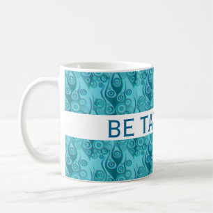 Tattoo vlammen en cirkels patroon + uw achtergrond koffiemok