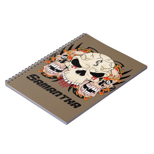 Tattoo Vlamvuur Spiral Notitieboek (Linkerzijde)