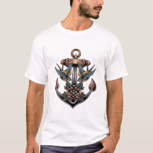 Tattoo voor anker en doorslikken    ontwerpT-Shirt