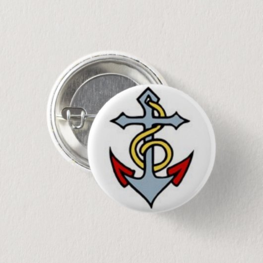 Tattoo voor de slacht - Anker - Button (Voorkant /achterkant)