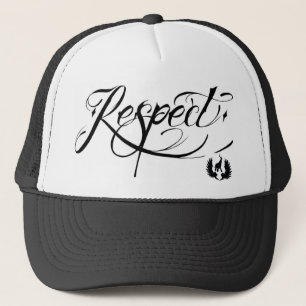 tattoo voor elefent industries Script Respect Trucker Pet