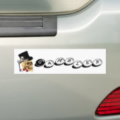 Tattoo voor gothische gambler bumpersticker (Op auto)