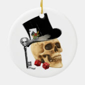 Tattoo voor gothische gambler keramisch ornament (Achterkant)