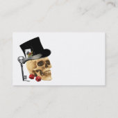 Tattoo voor gothische gambler visitekaartje (Achterkant)